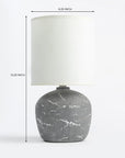 Amara Antique Aura Table Lamp - Grey