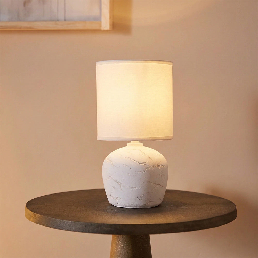 Amara Antique Aura Table Lamp - White