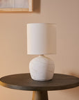 Amara Antique Aura Table Lamp - White
