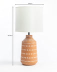 Luna Lavishness Table Lamp - Orange