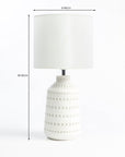 Luna Lavishness Table Lamp - Off White