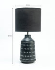 Luna Lavishness Table Lamp - Black