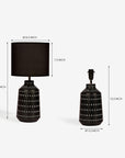 Luna Lavishness Table Lamp - Black