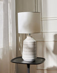 Luna Lavishness Table Lamp - Off White