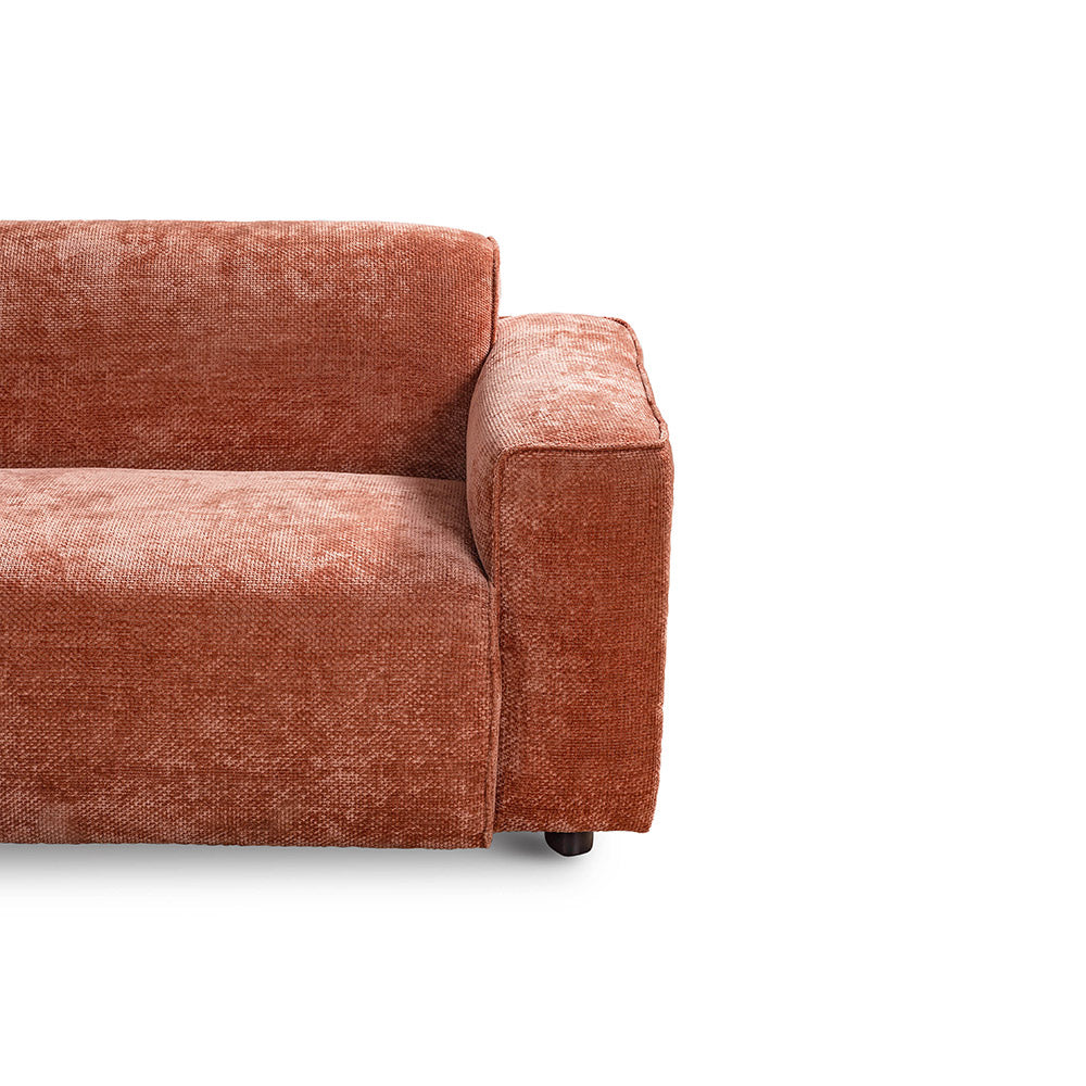 Starlight Sparkle 3 Seater Sofa - Dusty Rose Brown