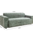 Starlight Sparkle 3 Seater Sofa - Green