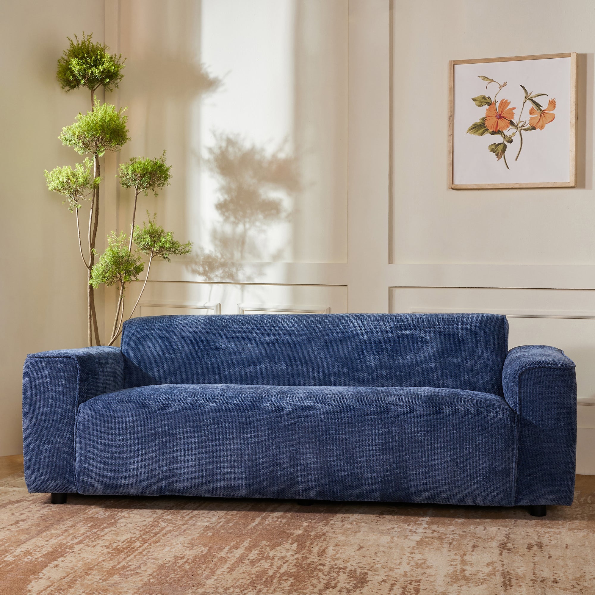 Starlight Sparkle 3 Seater Sofa - Blue