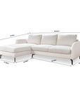 Nova Niche 3 Seater Sofa - White