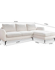 Nova Niche 3 Seater Sofa - White