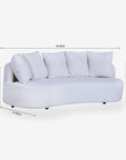 Isabella YewYield 3 Seater Sofa - White