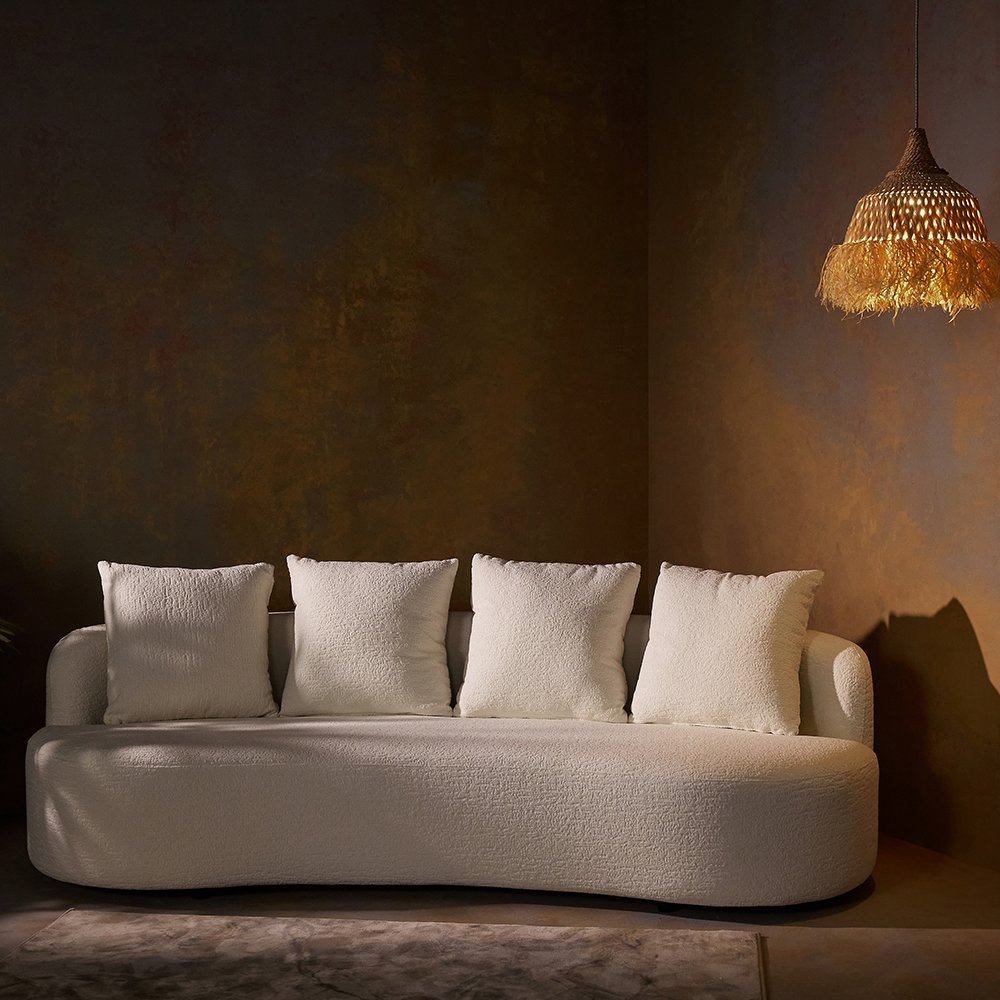 Isabella YewYield 3 Seater Sofa - White