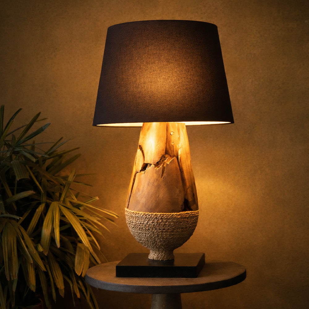 Iron wood Isle Table Lamp