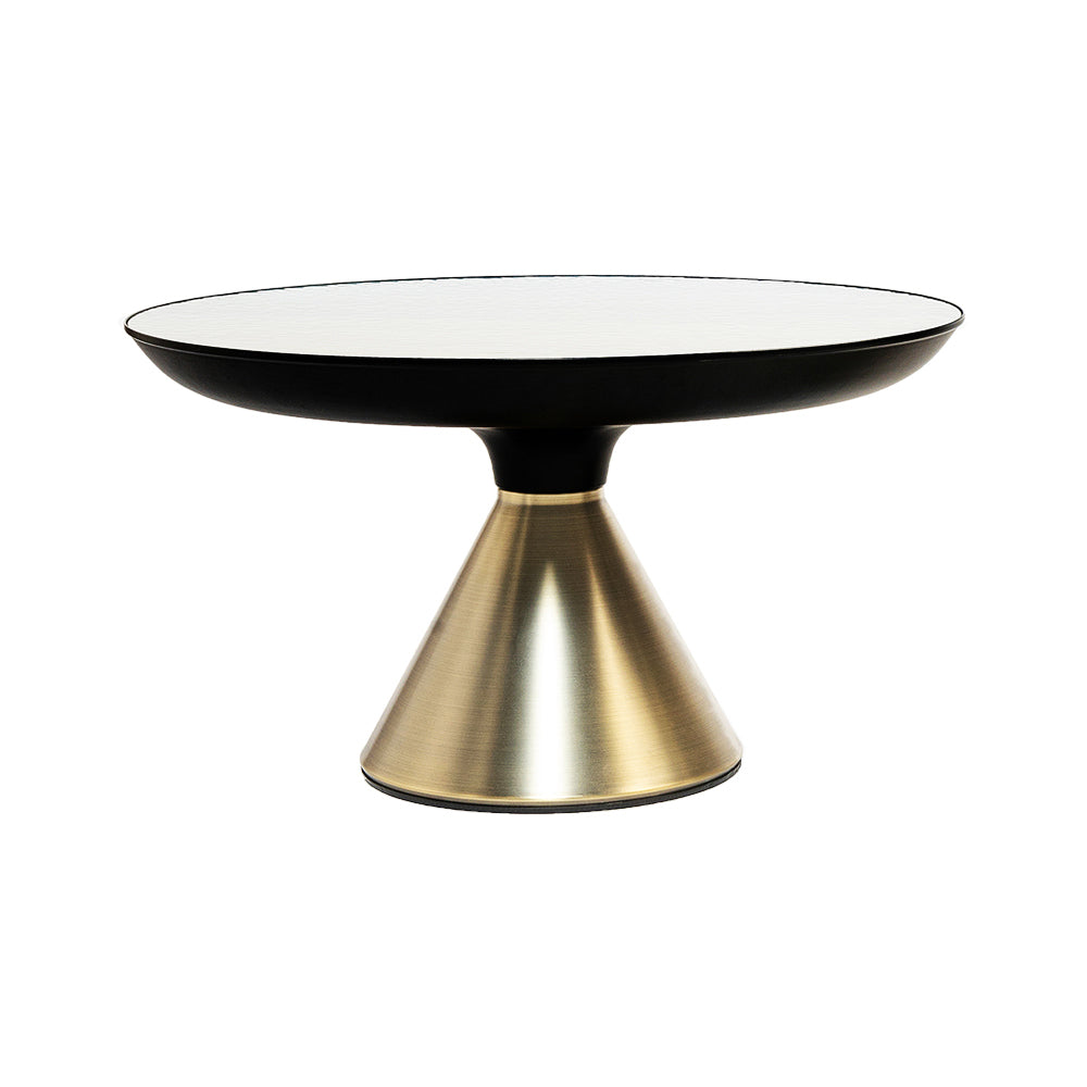 Ava Long Round Glass Top Coffee Table - Large