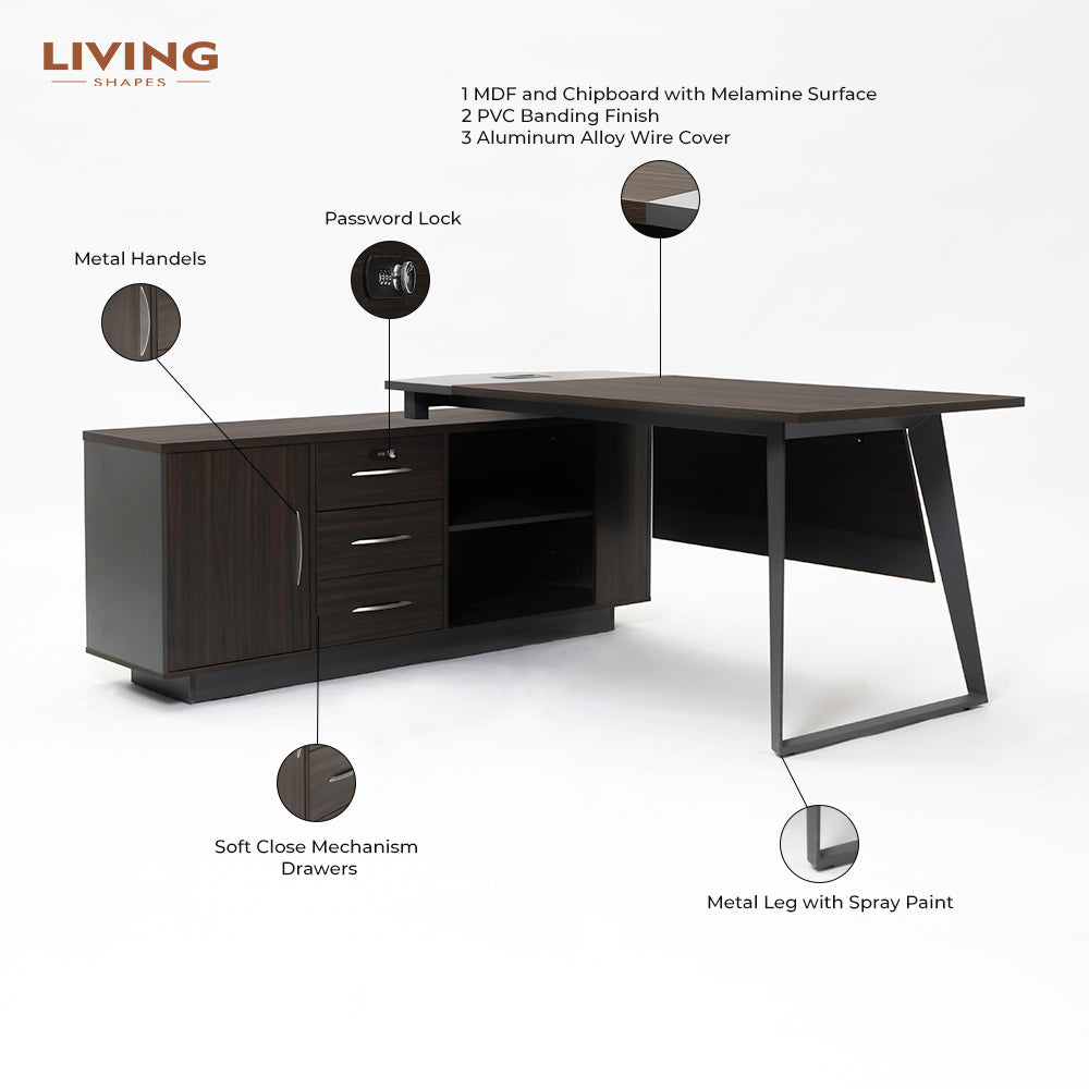 Victoria Murphy Office Table - Small Medium Large Big