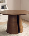 Stella Hughes 4 Seater Dining Table - Dark Walnut