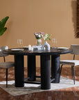 Elysianis Leewell 6 Seater Dining Table - Black