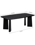 Serenzia Franz 6 Seater Dining Table - Black