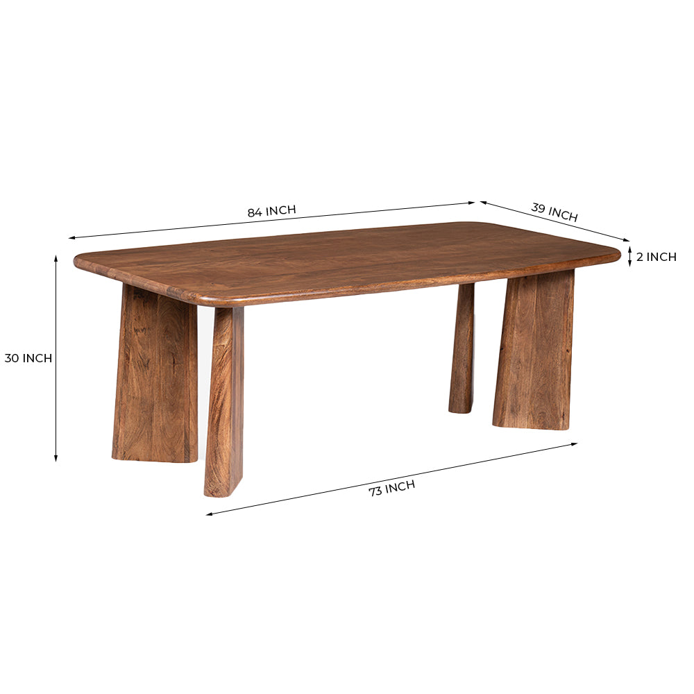 Serenzia Franz 6 Seater Dining Table - Brown