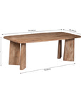 Serenzia Franz 6 Seater Dining Table - Limewash