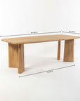 Serenzia Franz 6 Seater Dining Table - Limewash