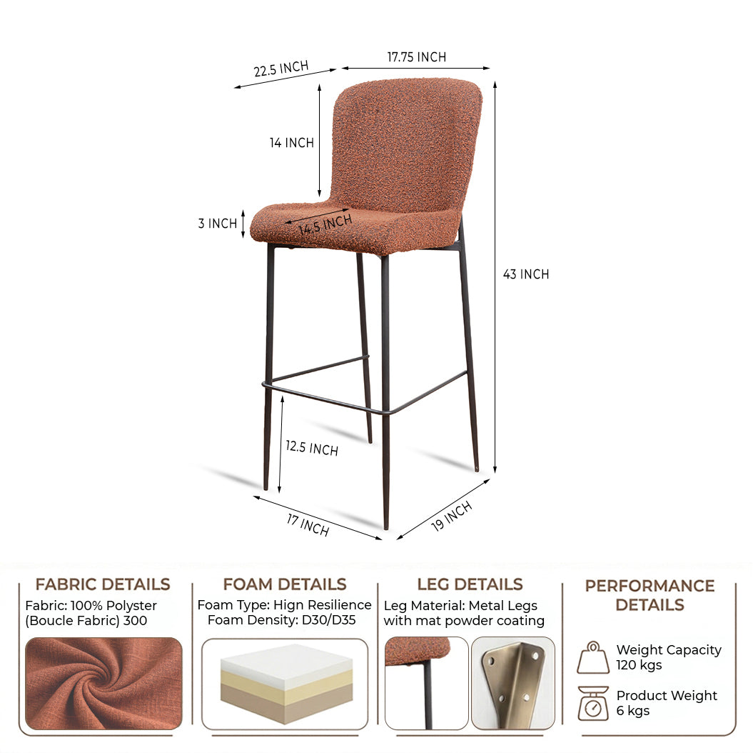 Crestleaf Valley Bar Chair