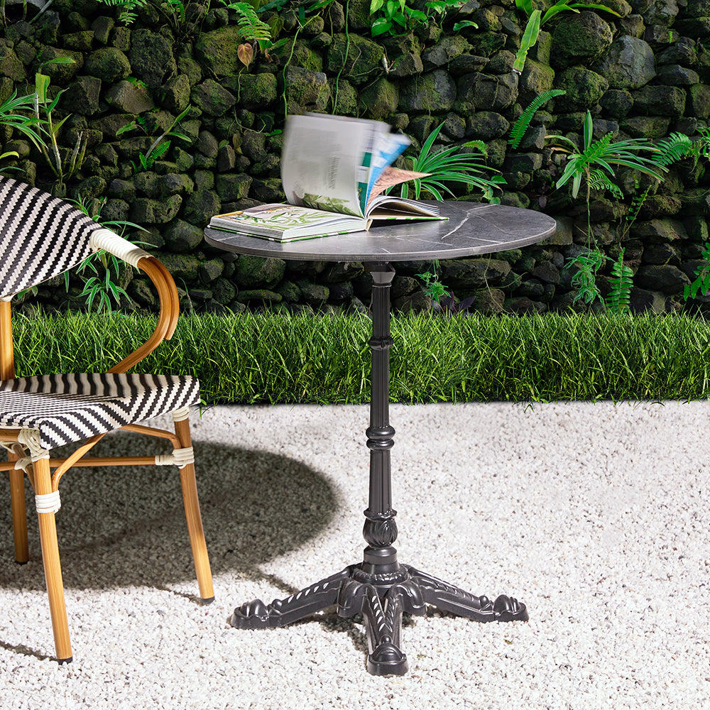 Emberfield Glow Aluminium Restaurant Table - Black