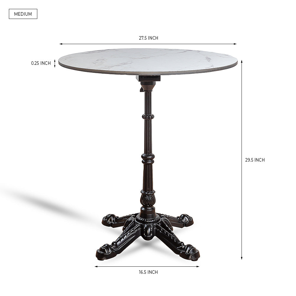 Emberfield Glow Aluminium Restaurant Table - White