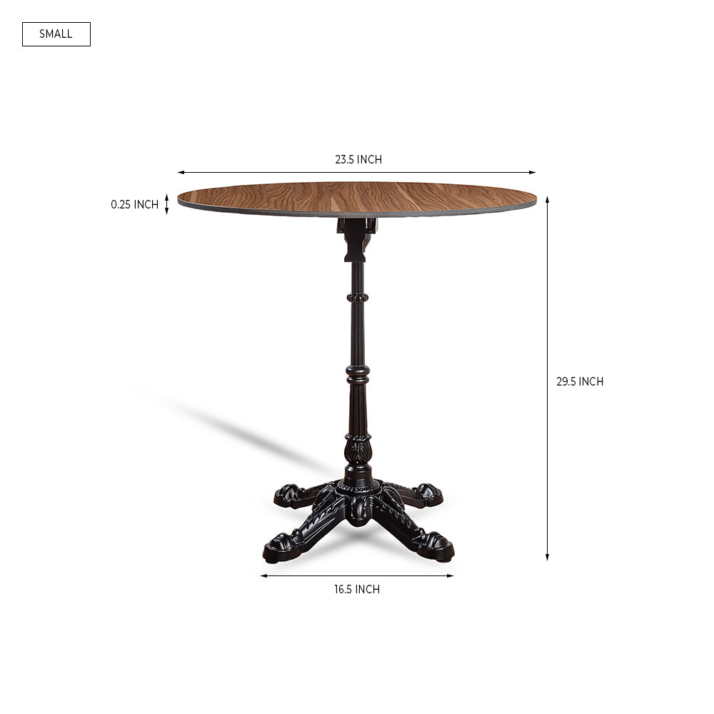 Emberfield Glow Aluminium Restaurant Table - Brown