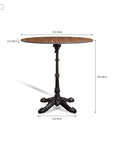 Emberfield Glow Aluminium Restaurant Table - Brown