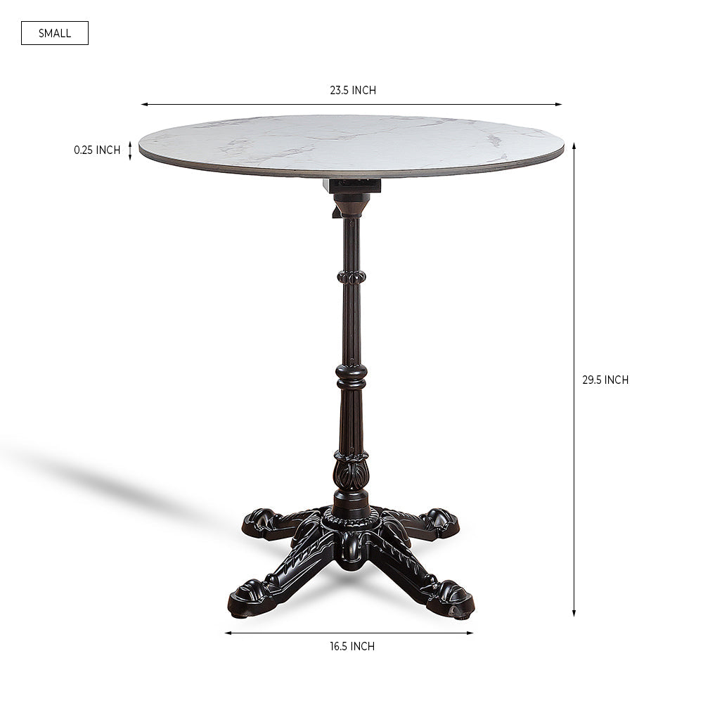 Emberfield Glow Aluminium Restaurant Table - White