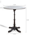 Emberfield Glow Aluminium Restaurant Table - White