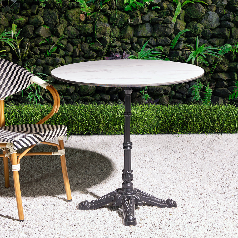 Emberfield Glow Aluminium Restaurant Table - White