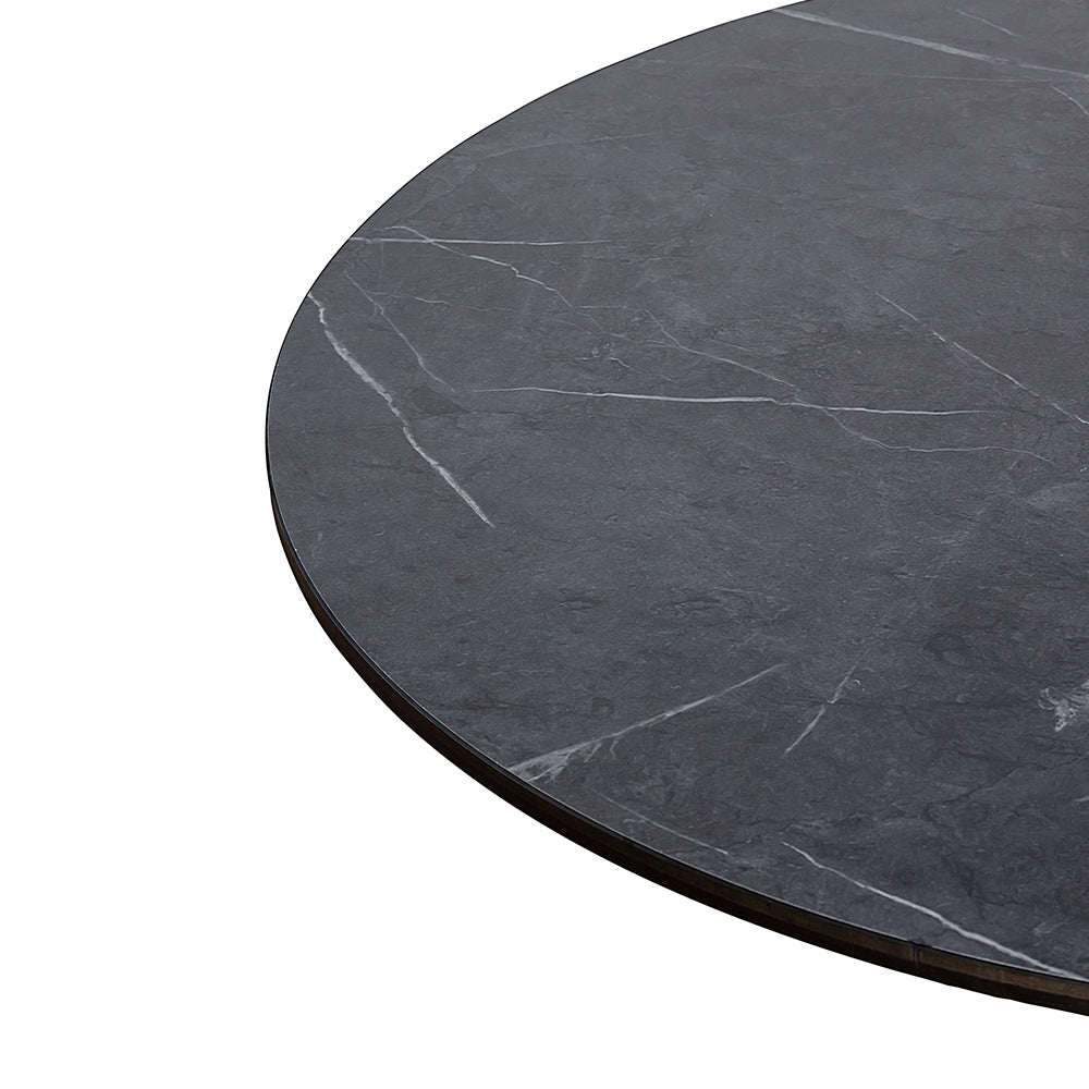 Emberfield Glow Aluminium Restaurant Table - Black