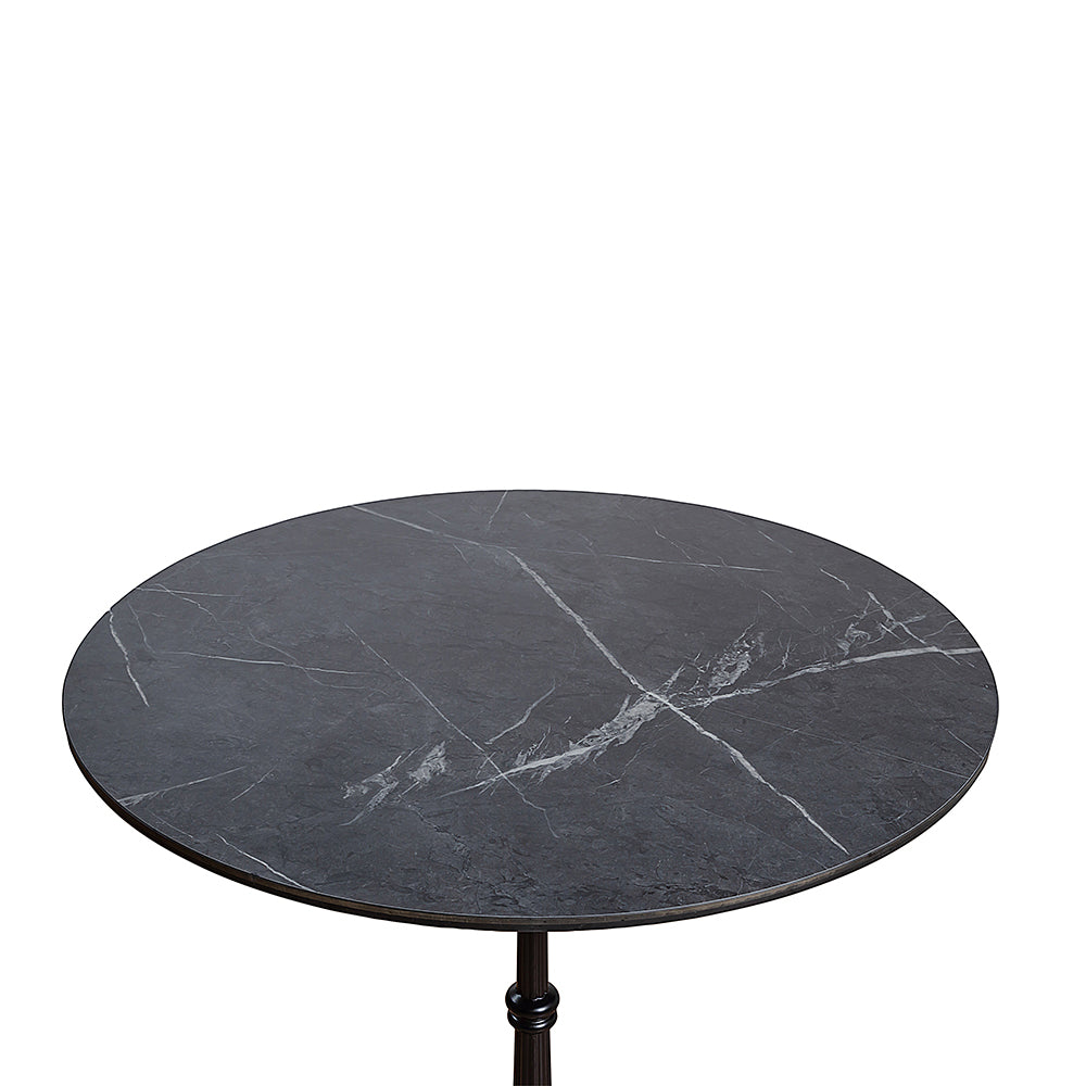Emberfield Glow Aluminium Restaurant Table - Black