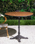 Emberfield Glow Aluminium Restaurant Table - Brown
