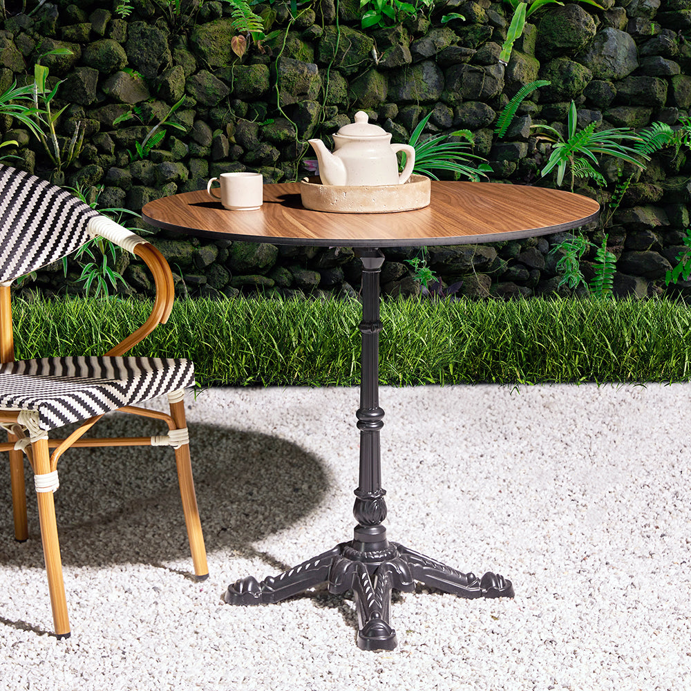 Emberfield Glow Aluminium Restaurant Table - Brown - Small