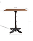 Driftora Breeze Aluminium Restaurant Table - Brown