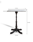 Driftora Breeze Aluminium Restaurant Table - White