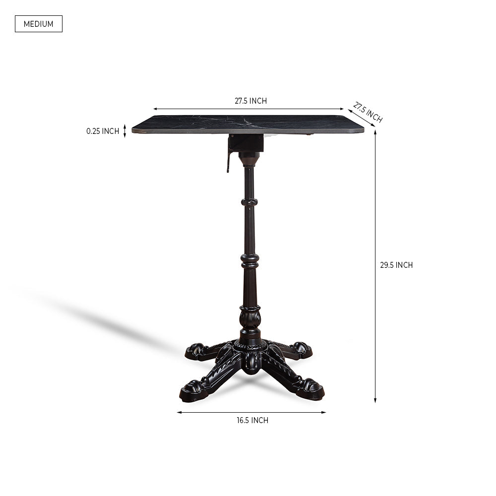 Driftora Breeze Aluminium Restaurant Table - Black