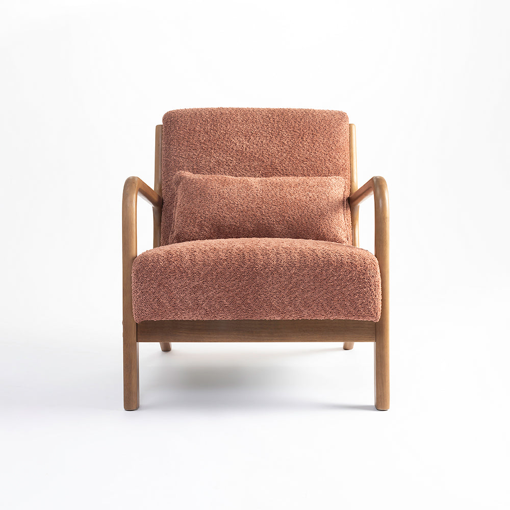 Blue Betty Arm Chair - Rose Brown