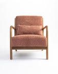 Blue Betty Arm Chair - Rose Brown