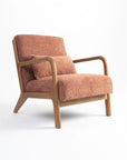 Blue Betty Arm Chair - Rose Brown