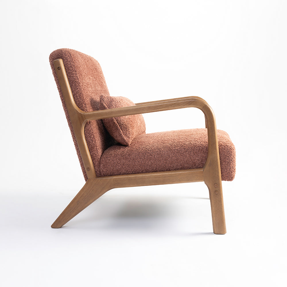 Blue Betty Arm Chair - Rose Brown
