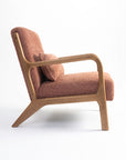 Blue Betty Arm Chair - Rose Brown