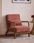 Blue Betty Arm Chair - Rose Brown