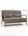 Roxanne 2 seater Sofa - Grey