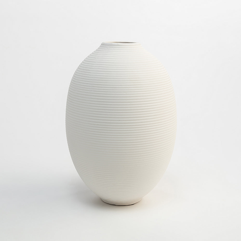 White Derek Terracotta Vase Set of 3
