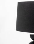Dove Glimmer Table Lamp - Black