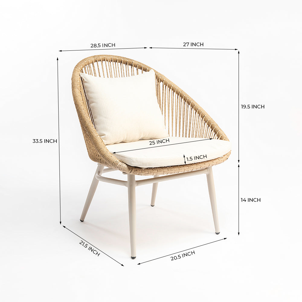 Mott Rattan Outdoor Chair
