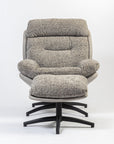 Allman Boucle Chair with ottoman